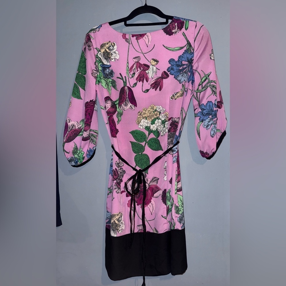 New York & Company Multicolor Floral Dress: size small - Picture 3 of 4